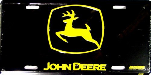 John+Deere+Logo+Decal+JD5707+Black+%26+Yellow+Construction for