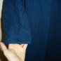 MADISON LEIGH Lapis Blue Knit Pointelle Empire Waist Women's Dress NWT NEW MSRP $78 Large