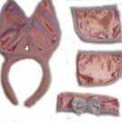 Complete pink bunny girl accessories