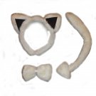 White cat accessories