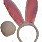 White and pink bunny ears
