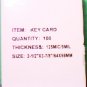 Thermal laminates key card size 2 1/2 x 3 7/8 inches