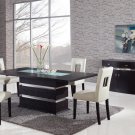 G072DT-G072DC Wenge 5pc Dinette Set with Beige Chairs by Global USA