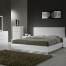 Nina Full Size 5pc Bedroom Set in White Finish