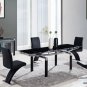 Global Furniture 5pc Dining Room Set GL-D88DT-BL