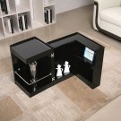 P205B Black Gloss End Table/ Mini Bar