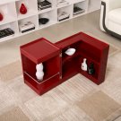 P205B Red Gloss End Table/ Mini Bar