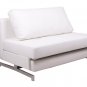 43-1 Sofa Bed in Black or White Leatherette