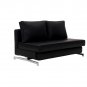 43-2 Sofa Bed in Black or White Leatherette
