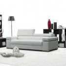 City Modern Black or White Leather Sofa