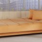 Vegas Lt Orange Microfiber Sofa Bed with Storage