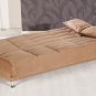 Vegas Brown Microfiber Sofa Bed with Storage