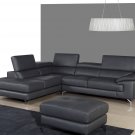 397 Dark Grey Premium Leather Sectional