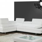 176 italian Leather Sectional in White