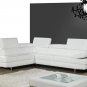 176 italian Leather Sectional in White