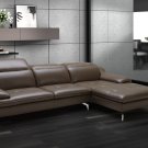 Karin Brown Leather Sectional Sofa
