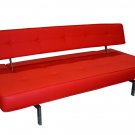 Modern Sofa Bed in Red Leatherette