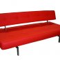 Modern Sofa Bed in Red Leatherette