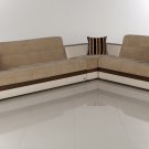 Moon Modern Sectional Sofa Bed Platin Mustard by Sunset