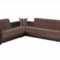 Moon Modern Sectional Sofa Bed Troya Brown by Sunset