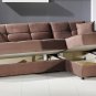 Vision Obsession Truffle Brown Sectional Sofa Bed