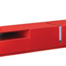 TV027 Red High Gloss TV Stand by J&M Furniture