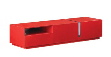 TV027 Red High Gloss TV Stand by J&M Furniture