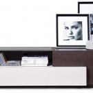 TV015 TV Brown Oak/Grey Lacquer by J&M Furniture