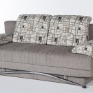 Fantasy Convertible Sofa Bed with Storage in Aristo L. Brown