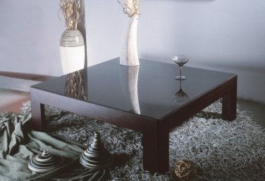 Square Glass Top Coffee Table