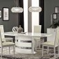 Roma White Modern Dining 5pc Set By ESF