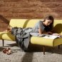 Unfurl Mustard Fabric Sofa Bed