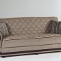 Argos in Zilkade Lt Brown Sleeper Sofa by Sunset