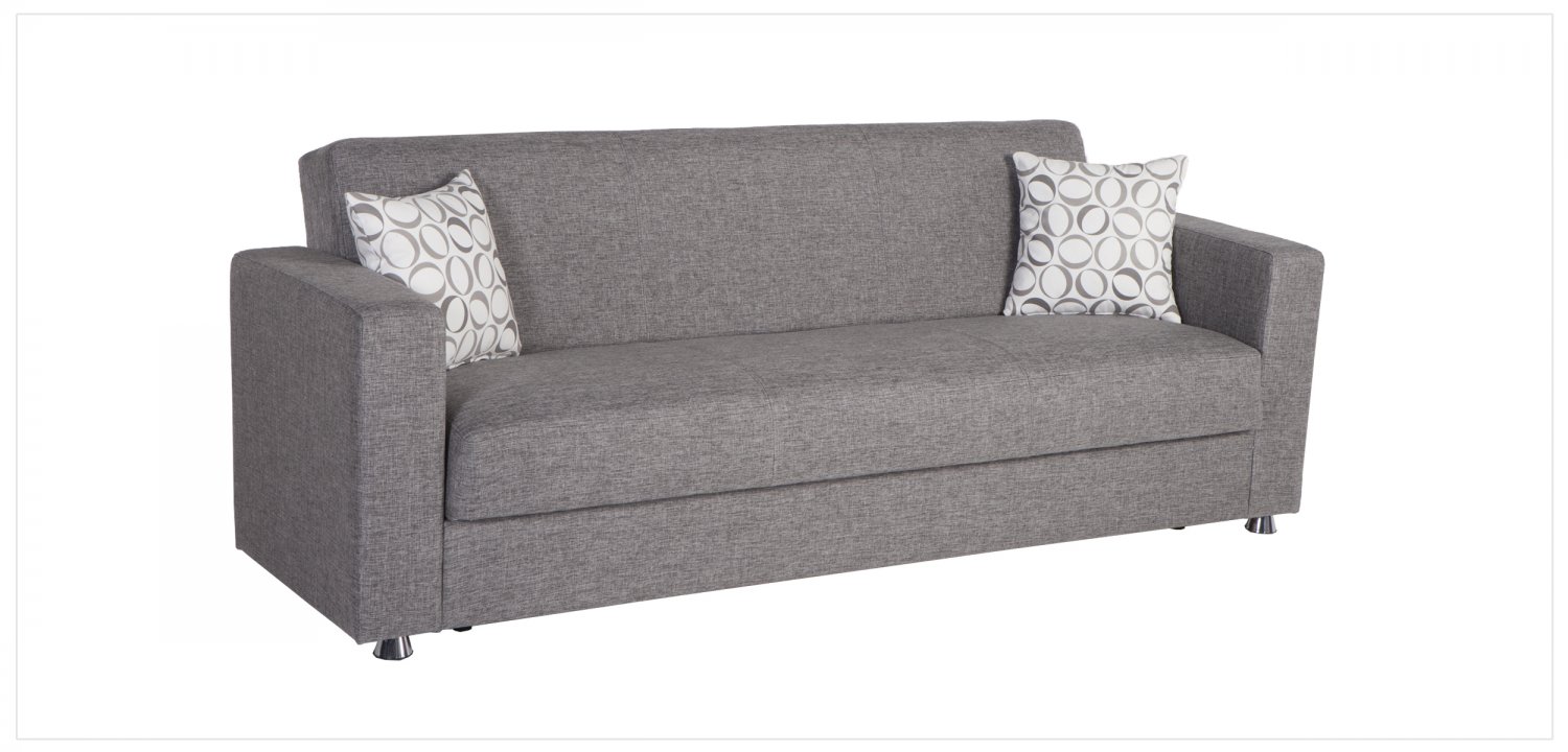 Tokyo Diego Grey Fabric Sofa Bed with Storage