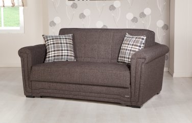 Victoria Loveseat Sleeper Andre Dark Brown