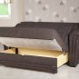 Victoria Loveseat Sleeper Andre Dark Brown