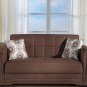 Victoria Loveseat Sleeper Obsession Truffle Microfiber