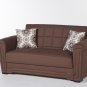 Victoria Loveseat Sleeper Obsession Truffle Microfiber