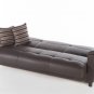 Aspen Santa Glory Brown Sofa Bed With Storage