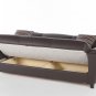 Aspen Santa Glory Brown Sofa Bed With Storage