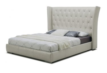 Donovan King Bed in Light Grey by J&M