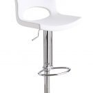 Set of Two Lena White Swivel Barstool