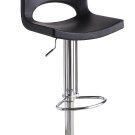 Set of Two Lena Black Swivel Barstool