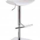 Set of Two Theo White Swivel Barstool