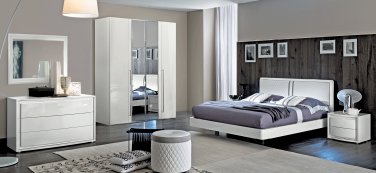 Dama Bianca King Size 5pc Bedroom Set by ESF