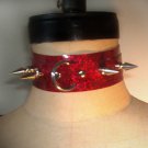 Sparkle Vinyl Spike Collar   CS3-9020