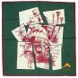 Howl's Moving Castle - Handkerchief - Calcifer Embroidered - green