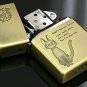 RARE 1 left - Zippo - Brass Case & Wooden Box - Jiji - Kiki's Delivery Service Ghibli no production