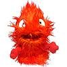 RARE - Hand Puppet - Plush Doll H24cm - Red Calcifer - Howl's Moving Castle Ghibli no production