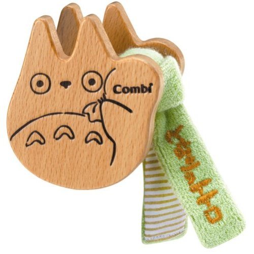 RARE - Baby Rattle - Handmade - Beech Tree - Wooden Sound - Totoro - Ghibli - Combi no product